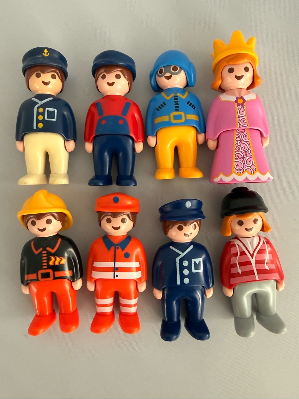 Vintage Playmobil Mixed Lot of 8 Chunky 123 community workers Figures